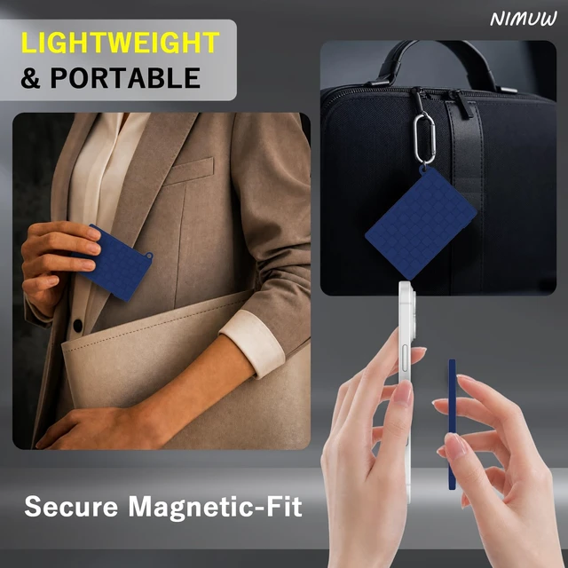 Alt view image 3 of 7 - Shockproof Silicone Case for Pocket AI Voice Recorder, Dark Blue Protective Cover, Extra Ultra-Slim, Scratch-Resistant, for Meetings & Travel