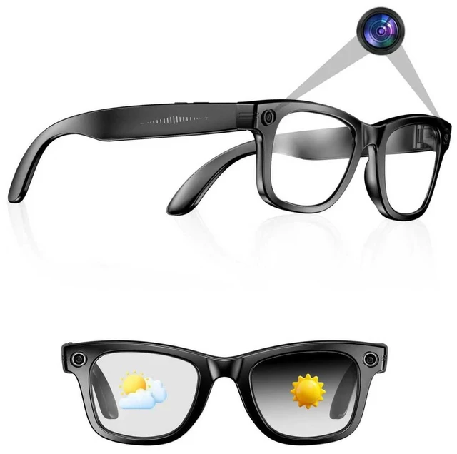 Main image of AI Smart 4K Camera Glasses,HD 1080P Videos,Ultra-Wide Anti-Shake, Vlog Recording, AI Translation, AI Voice Assistant, Open Ears, Wi-Fi Transmission, Music Control,Color-Changing Lenses