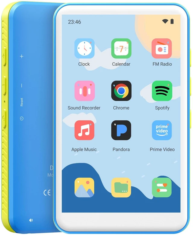 Main image of Android 13 MP3 Player with Bluetooth&WiFi/4GB+64GB, Blue 4" Touch Screen MP4 Player with Speaker, Spotify, Audible, Music & Google Play Store, Expand to 1TB