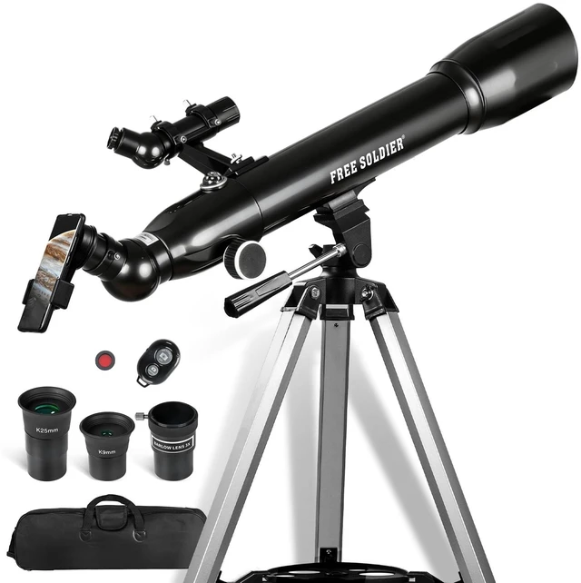 Main image of Telescopes for Adults High Powered, 700x90mm AZ Astronomical Professional Refractor Telescope for Beginners Astronomy with Advanced Eyepieces, Cool Astronomy for Christmas, Black