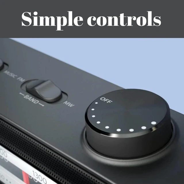 Alt view image 6 of 6 - Portable Radio AM/FM with Speaker, AC OR Battery AM FM Powered Radios for Travel with 3.5mm Headphone Jack and Frequency Tuner, Telescopic Antenna