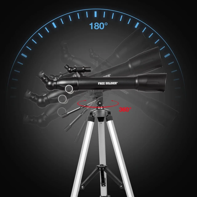 Alt view image 7 of 7 - Telescopes for Adults High Powered, 700x90mm AZ Astronomical Professional Refractor Telescope for Beginners Astronomy with Advanced Eyepieces, Cool Astronomy for Christmas, Black