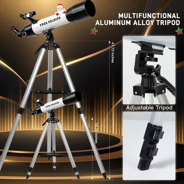 Alt view image 5 of 7 - Telescopes for Adults High Powered, 700x90mm AZ Astronomical Professional Refractor Telescope for Beginners Astronomy with Advanced Eyepieces, Cool Astronomy for Christmas, White
