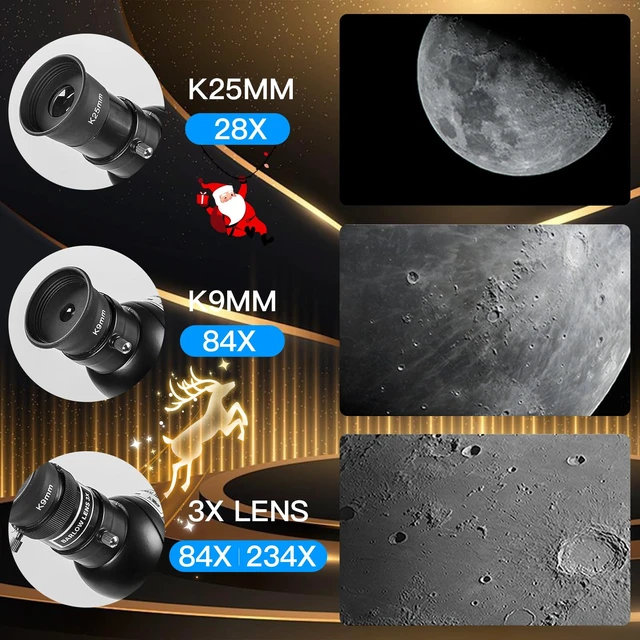 Alt view image 3 of 7 - Telescopes for Adults High Powered, 700x90mm AZ Astronomical Professional Refractor Telescope for Beginners Astronomy with Advanced Eyepieces, Cool Astronomy for Christmas, White