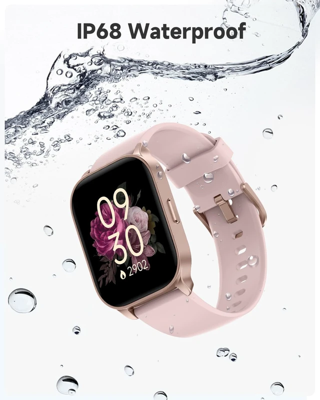 Alt view image 6 of 7 - Smart Watch for Women, Smartwatch Compatible Android Phone and iOS Phone, Answer/Make Calls, Fitness Tracker, Heart Rate/Sleep Tracker/100 Sports/IP68 Waterproof