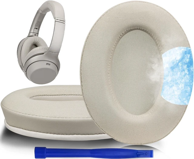 Main image of Cooling-Gel Replacement Earpads for Sony WH-1000XM3 (WH1000XM3) Over-Ear Headphones, Ear Pads Cushions with High-Density Noise Isolation Foam, Added Thickness - Gold