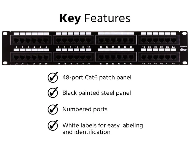Alt view image 2 of 6 - Patch Panel (568A/B Compatible)