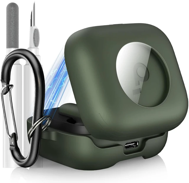 Main image of for Anker Soundcore P30i Case Cover with Magnetic Lock & Phone Stand Shockproof Magnetic Lock Lid Protective Cover for Soundcore P30i Earbud with Cleaner Kit & Carabiner, Green