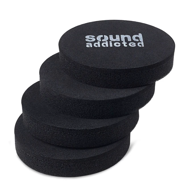 Alt view image 2 of 7 - Isolation Pads for Soundbar - Anti Vibrations Foam Pads Feet (4Pack) 2.5'' x 0.65'' Suitable for Most bars - BarPads (Round)