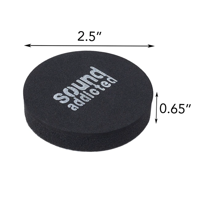Alt view image 3 of 7 - Isolation Pads for Soundbar - Anti Vibrations Foam Pads Feet (4Pack) 2.5'' x 0.65'' Suitable for Most bars - BarPads (Round)
