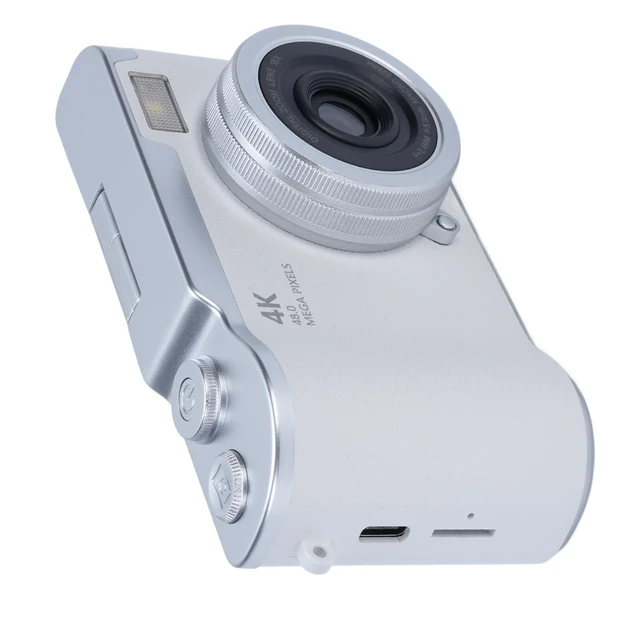 Alt view image 7 of 7 - Digital Camera, 1080P HD 48MP Digital Point & Shoot Camera with 2.4 Inch HD Flip Screen, Built in LED Fill Light, 8X Digital Zoom, for Teens Students (White)