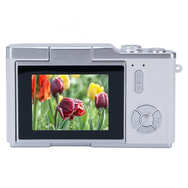 Alt view image 6 of 7 - Digital Camera, 1080P HD 48MP Digital Point & Shoot Camera with 2.4 Inch HD Flip Screen, Built in LED Fill Light, 8X Digital Zoom, for Teens Students (White)