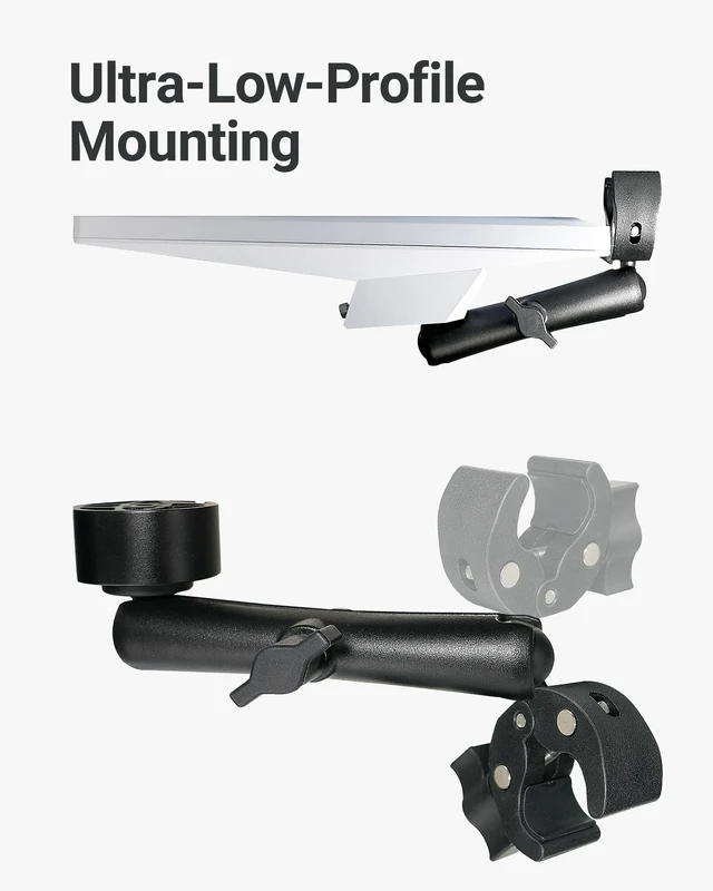 Alt view image 2 of 7 - ORLNK C1 Starlink Mini Mount Ladder Pole Clamp for RV Camper Van Yacht Boat 360° Flexible, Ultra-Low-Profile Mounting, Extended Arm (5.91"/15cm Arm)