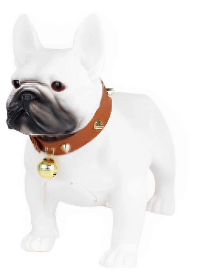 Main image of Bulldog Style Bluetooth Speaker - MD568 - Rechargeable Battery, FM Radio - White - Dog Collar Included