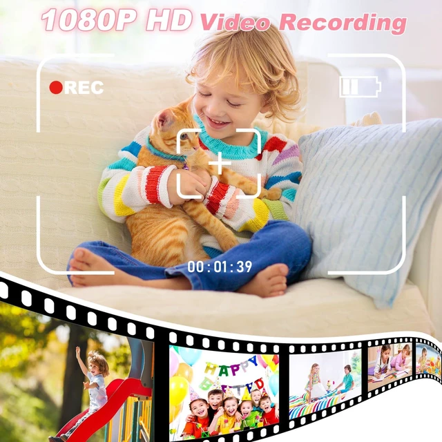 Alt view image 5 of 7 - Kids Instant Print Camera for Travel Parties Camping School Birthday Gifts Toddler Camera with 1080P Video, 32GB Card, 3 Rolls Printing Paper & 5 Color Pens, Fun Gift for Girls