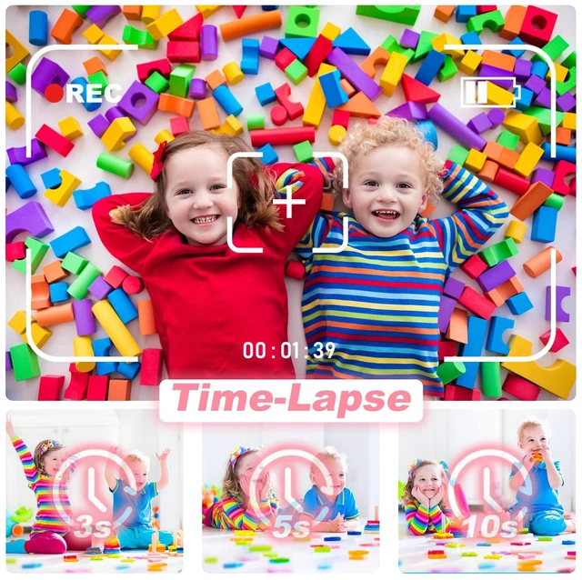 Alt view image 6 of 7 - Kids Instant Print Camera for Travel Parties Camping School Birthday Gifts Toddler Camera with 1080P Video, 32GB Card, 3 Rolls Printing Paper & 5 Color Pens, Fun Gift for Girls