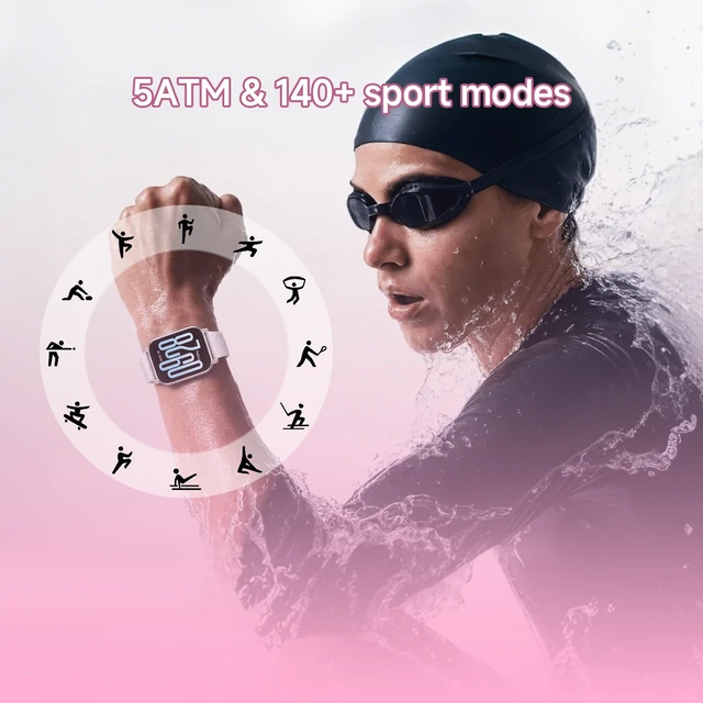 Alt view image 5 of 7 - Redmi Watch 5 Active Fitness Smartwatch, 18-Day, BT Calling, 5ATM 140+ Sports Modes, Heart Rate SpO2, Sleep Tracking, iOS/Android