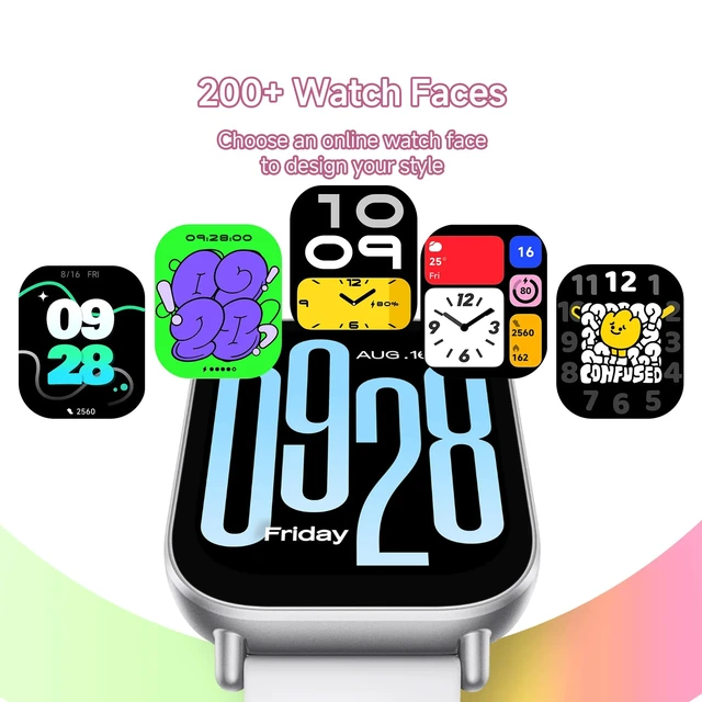 Alt view image 7 of 7 - Redmi Watch 5 Active Fitness Smartwatch, 18-Day, BT Calling, 5ATM 140+ Sports Modes, Heart Rate SpO2, Sleep Tracking, iOS/Android