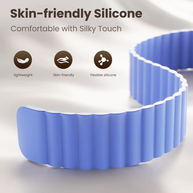 Alt view image 3 of 7 - Magnetic Silicone Band Compatible for Google Fitbit Air, Soft Breathable Workout-Friendly Replacement Strap for Women Men, Waterproof Lightweight Strong Magnet Wristband for Fitbit Air Accessories
