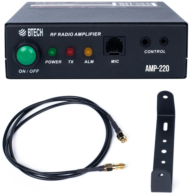 Main image of AMP-220 Amplifier 30-50W Power Boost for 1.25M Band Compatible with Handheld Radios Amplifies Analog and Digital Modes Ideal for Mobile, Field, & Home Use