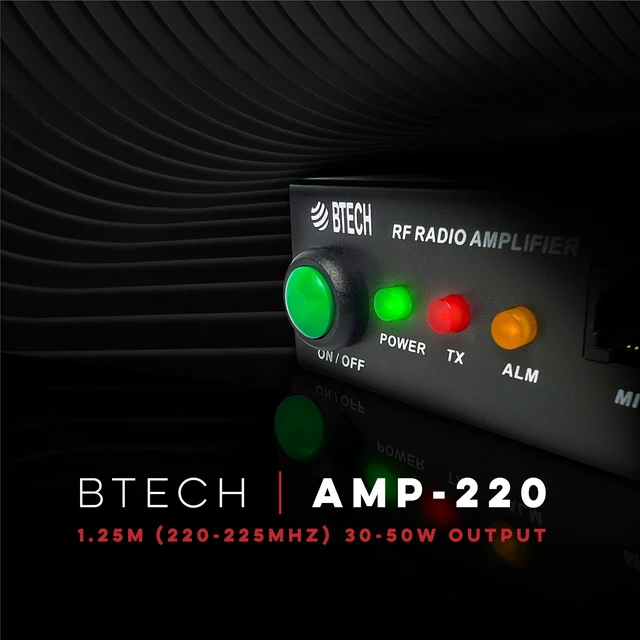 Alt view image 2 of 7 - AMP-220 Amplifier 30-50W Power Boost for 1.25M Band Compatible with Handheld Radios Amplifies Analog and Digital Modes Ideal for Mobile, Field, & Home Use