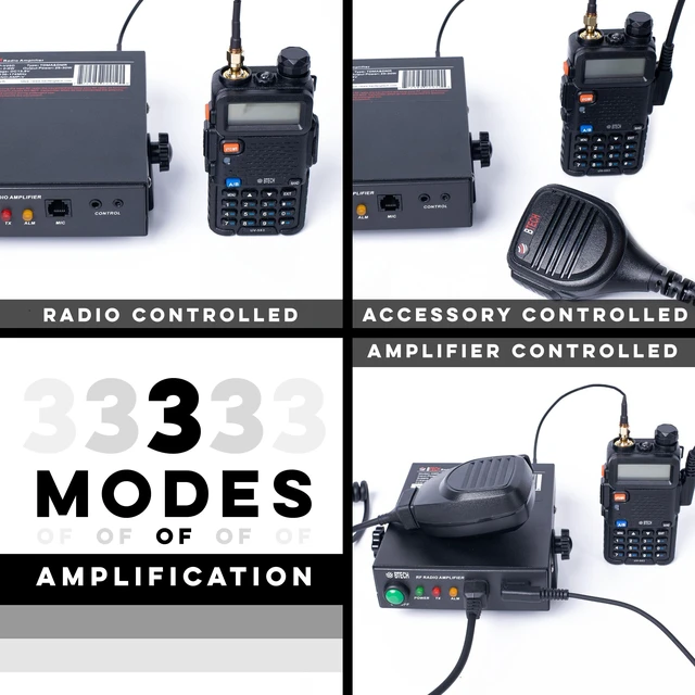 Alt view image 4 of 7 - AMP-220 Amplifier 30-50W Power Boost for 1.25M Band Compatible with Handheld Radios Amplifies Analog and Digital Modes Ideal for Mobile, Field, & Home Use