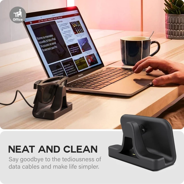 Alt view image 7 of 7 - Charging Stand & Cable Compatible with Ray-Ban Meta (Gen 1 2) Smart Glasses, USB-C