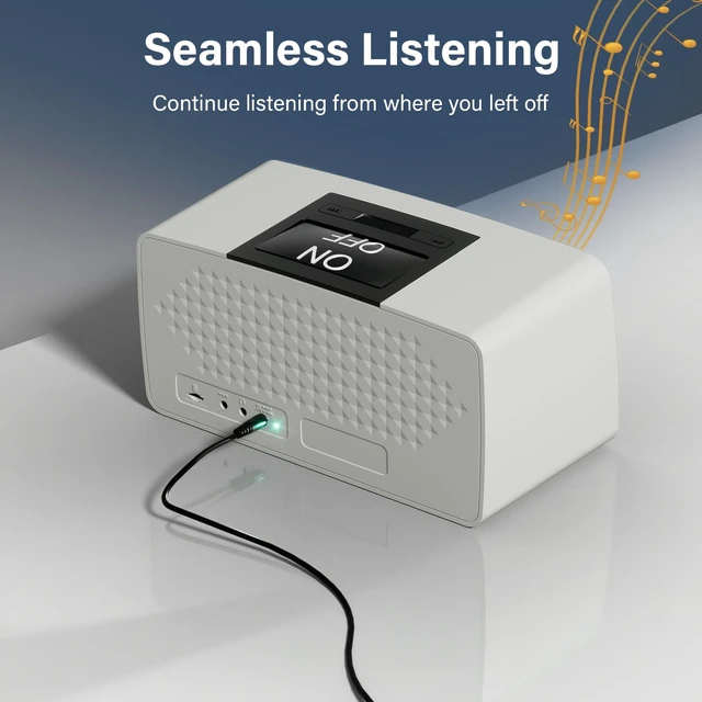 Alt view image 4 of 5 - Big Button Simple Music Player for Seniors Elderly Dementia Alzheimer's No Words of Dementia Alzheimer's on Packaging and Manual, Great Gift, No Need WiFi / Bluetooth with 32GB TF Card