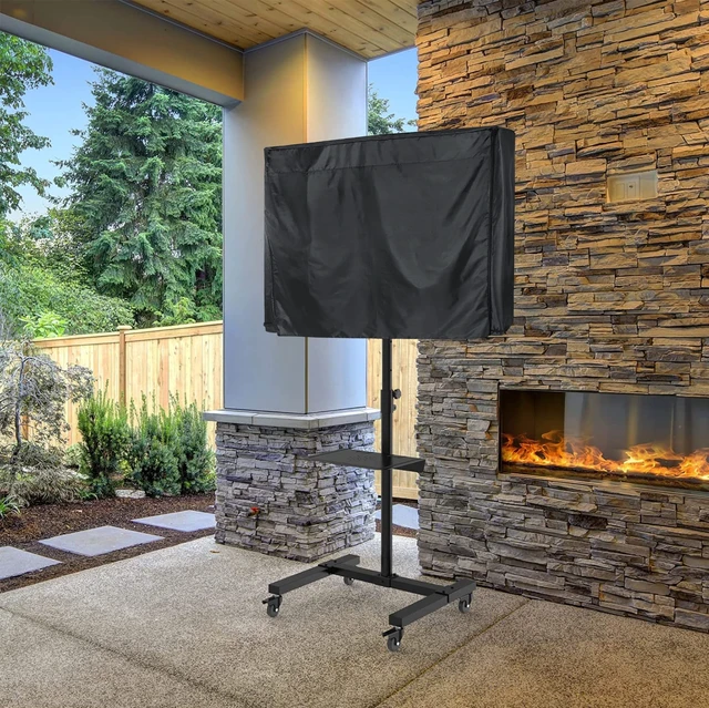 Alt view image 5 of 6 - Mobile TV Stand Cover for 45-60 Inch Waterproof Moisture-proof Dust-proof TV Screen Protection Cover