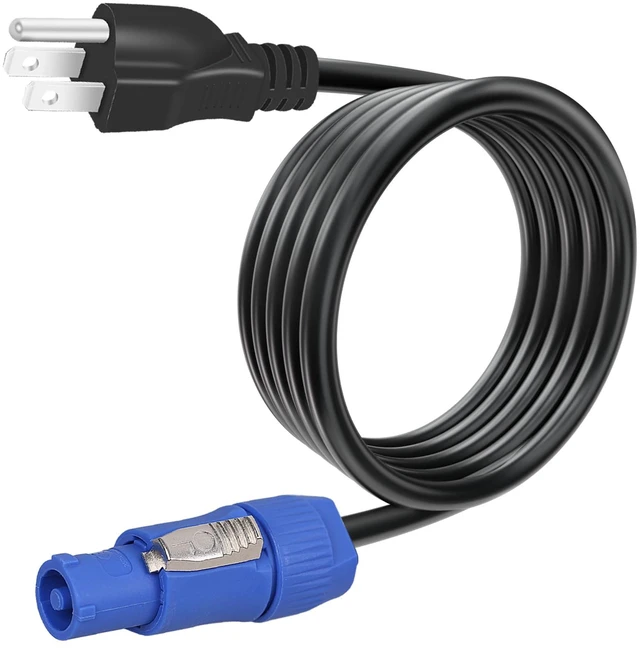 Main image of 3-Prong NEMA 5-15P to PowerCON Cable 20A 3 Pin PowerCon Input Connector to NEMA 5-15P Connector Cord for Outdoor Stage Light LED Screen-1.8M/5.9