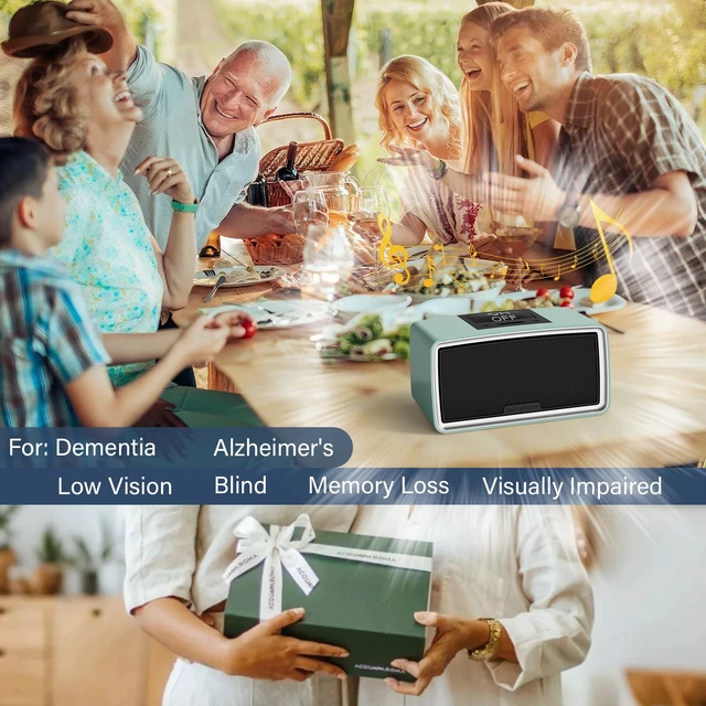 Alt view image 5 of 6 - Big Button Simple Music Player for Seniors Elderly Dementia Alzheimer's No Words of Dementia Alzheimer's on Packaging and Manual, Great Gift, No Need WiFi / Bluetooth with 32GB TF Card