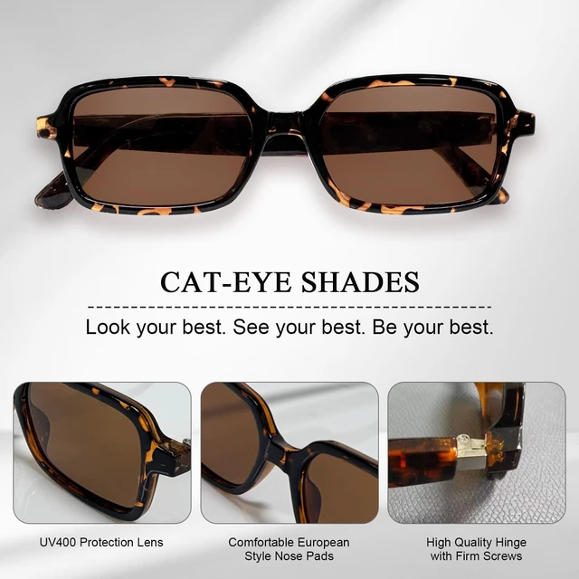 Alt view image 4 of 7 - Tea Square Sleek Smart Translation Polarized Sunglasses Women