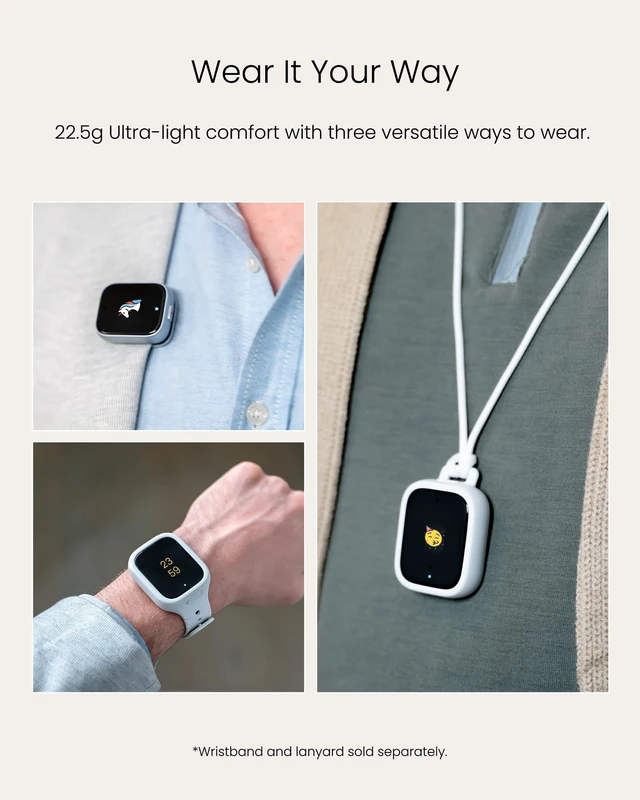Alt view image 2 of 7 - P1 64GB Wearable AI Voice Recorder and Note Taker for Meetings Real-Time Translation with USB-C, Cloud Storage, Privacy Controls, and Quick Charging for Extended Use