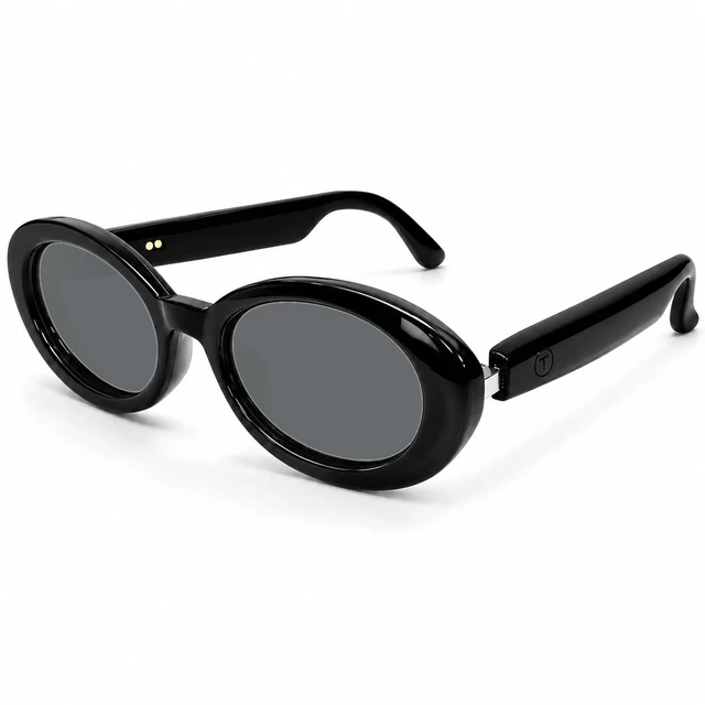 Main image of Black Cat-Eye Chic Smart Translation Polarized Sunglasses Women Tortoise Bluetooth Sunglasses with AI Translation, Free App, Polarized Lenses for Travel, Shopping & Daily Wear