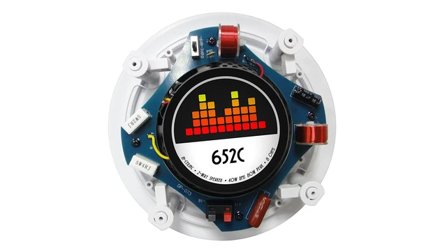 Alt view image 4 of 7 - 652C in-Ceiling Speaker with Pivoting Tweeter (6.5 Inch in-Ceiling) 9.5 inch Overall Size