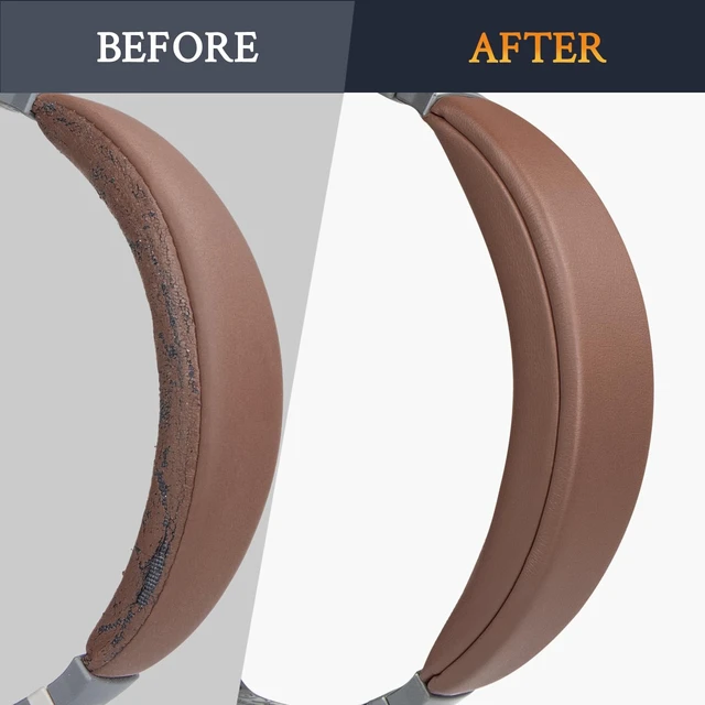 Alt view image 6 of 7 - Headband Cover for Bose QuietComfort 15(QC15)/QuietComfort 2(QC 2) Headphones, Replacement Headstrap Pad Repair Part - Coffee
