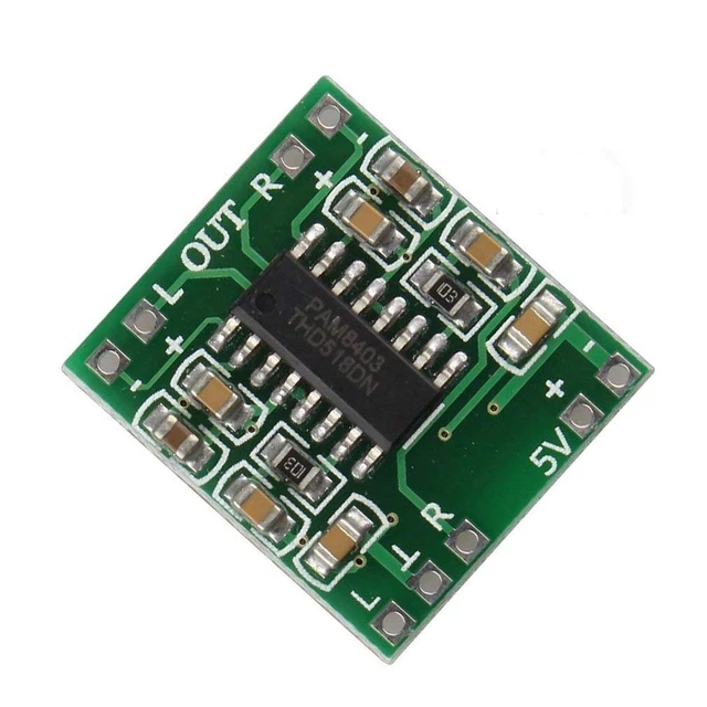 Alt view image 2 of 6 - 5pcs PAM8403 2X 3W Mini Digital Power Amplifier Board AMP Class D 2.5-5V Input (Pack of 2)
