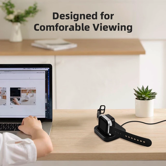 Alt view image 4 of 6 - Charger Dock Compatible with AT&T Amigo Jr Watch, Magnetic Charger Stand with Charging Cable, Accessories for Amigo Jr Watch (Black-1)
