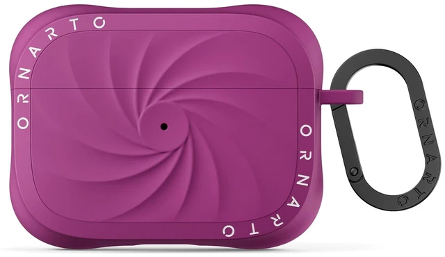 Main image of Vortuxe for AirPods Pro 2 Case & for AirPods Pro Case, Fuchsia Style Meets Protection - Velvety Liquid Silicone, 2X MIL-STD Drop Protection, Reinforced Corners, LED Visible, Carabiner
