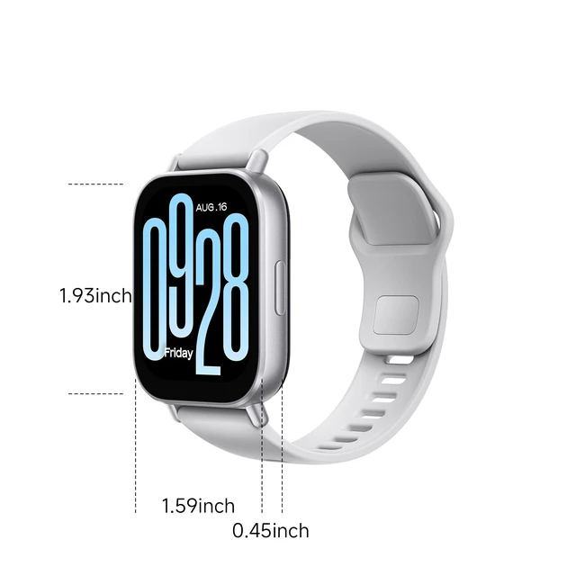 Alt view image 2 of 7 - Redmi Watch 5 Active Fitness Smartwatch, 18-Day, BT Calling, 5ATM 140+ Sports Modes, Heart Rate SpO2, Sleep Tracking, iOS/Android