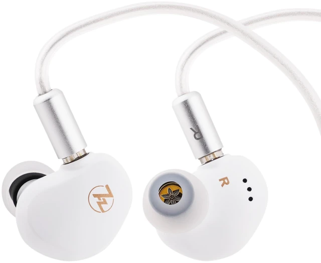 Main image of 7HZ G1 10mm DLC Diaphragm Dynamic Driver Wired Gaming IEM Earphone with Mild V-shaped Tuning, Detachable OFC Silver-Plated Cable for Musician Audiophile, Type-C with Mic, White