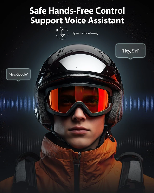 Alt view image 3 of 7 - 2025 Ski Helmet Speaker, True Wireless Earbuds for Audio-Ready Helmets, Bluetooth Headsets with Charging Case & LED Display & IPX5 Water-Resistant, Glove-Friendly Controls