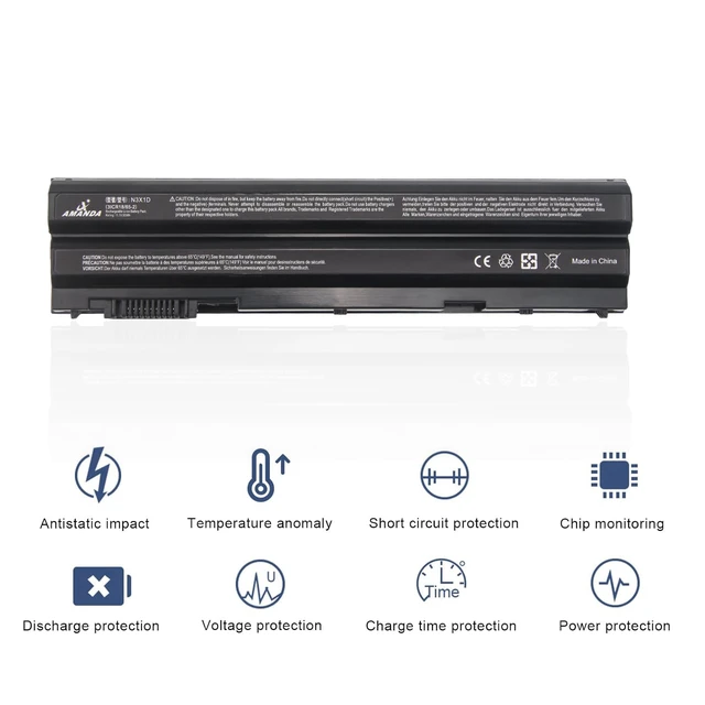 Alt view image 2 of 6 - N3X1D T54FJ 8858X M5Y0X E6420 E6430 Laptop Battery for Dell 65Wh for DELL Latitude E5420 E6540 E6440 E5530 E5430 E6520 T54F3 X57F1 0T54FJ KJ321 Precision M2800 Series 6cell Notebook 11.1V