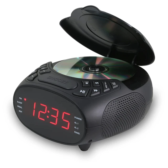 Alt view image 2 of 5 - CD Clock Radio with CD Player, FM Radio & Dual Alarm CD Player Dual Alarm FM Radio Battery Backup