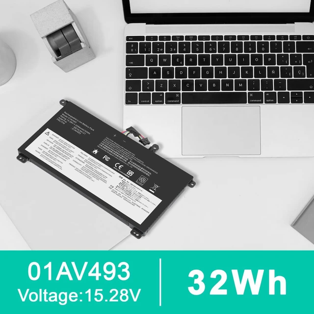 Alt view image 5 of 7 - 01AV493 Laptop Battery Replacement for ThinkPad T570 T580 P51S P52S Series 00UR890 00UR892 SB10L84121 SB10L84122 SB10L84123 T570 00UR891 00UR892
