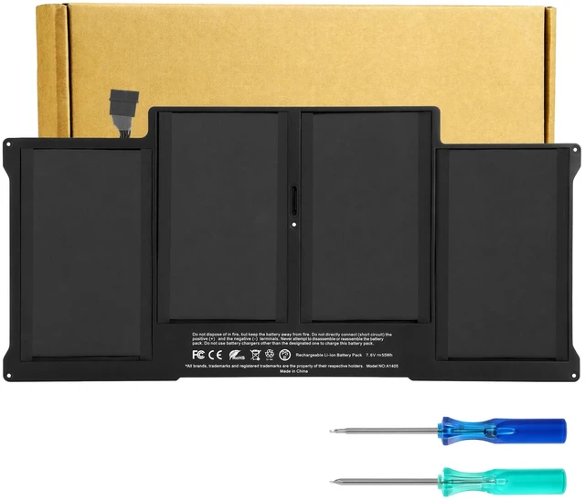 Main image of A1405 A1466 Replacement Laptop Battery for MacBook Air 13 inch A1466 (Mid 2012,Mid 2013,Early 2014,Early 2015,2017) A1369(Late 2010,Mid 2011 Version) A1496 A1377 EMC:2925, 2469, 2559, 2392