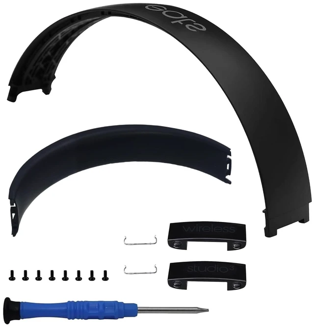 Main image of Studio3 Headband & Hinge & Cushion for Beats Studio 3 Headphone,Matte Black Durable Replacement Headband,Studio 3 Parts Accessories Repair Kit Set,As Same As The OEM