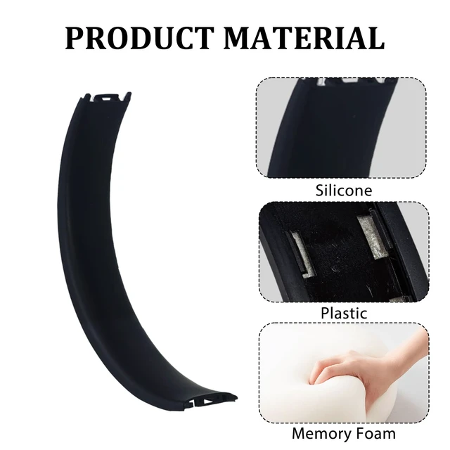 Alt view image 4 of 7 - Studio3 Headband & Hinge & Cushion for Beats Studio 3 Headphone,Matte Black Durable Replacement Headband,Studio 3 Parts Accessories Repair Kit Set,As Same As The OEM