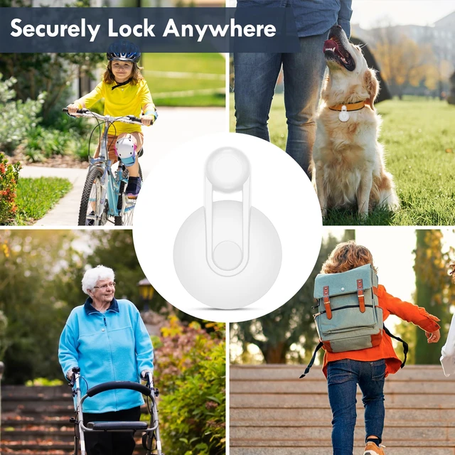 Alt view image 7 of 7 - Otag GPS Tracker for Kids 2 Pack, No Monthly Fee, Hidden Anti-Removal Tag Magnetic Unlocker Tool Included, Works with Apple Find My (iOS only), Tracking Device for Children Elderly Dog, Lightweight