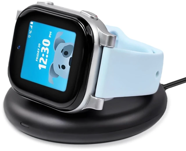 Main image of Compatible with AT&T Amigo Jr Watch Charger, Foldable Magnetic Charger Stand Dock with 3.12ft Type-C to Type-C Cable (Black-2)
